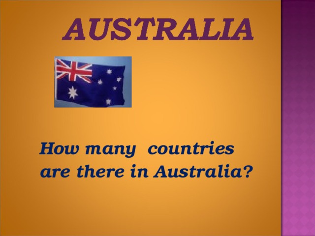 How many countries are there in Australia?