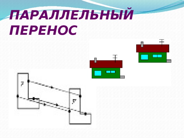 Параллельный рисунок. Параллельное перемещение рисунок. Параллельный перенос фигуры 9 класс. Параллельный перенос рисунки. Параллельный перенос примеры из жизни.