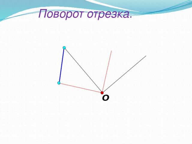 Поворот отрезка. O «Геометрия 7-9» Л.С. Атанасян и др. 18