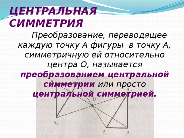 Математика 6 класс центральная симметрия презентация 6 класс