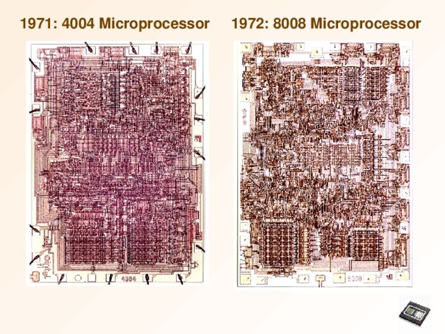                                                                         1971: 4004 Microprocessor 1972: 8008 Microprocessor