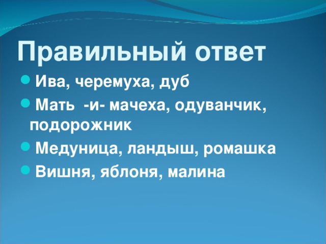 Правильный ответ