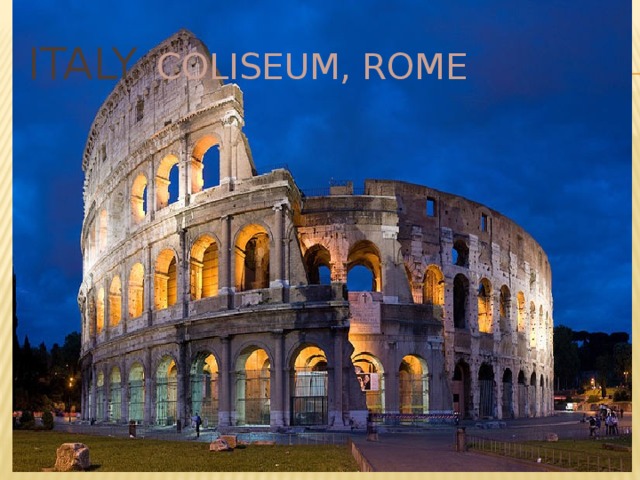 Italy. Coliseum, Rome