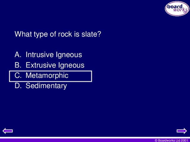 What type of rock is slate?