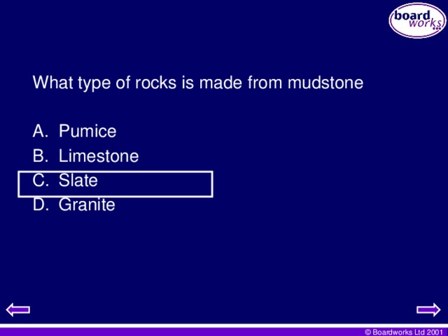 What type of rocks is made from mudstone
