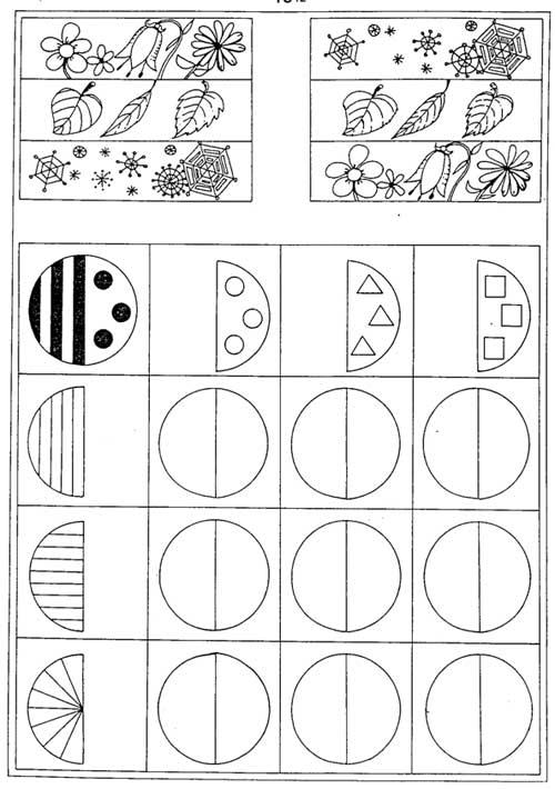 Часть и целое задания для дошкольников в картинках