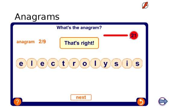 Boardworks GCSE Science: Chemistry Extracting Metals Anagrams 17