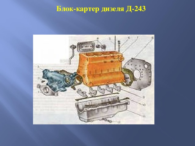 Блок-картер дизеля Д-243