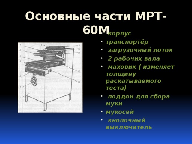 Основные части МРТ-60М