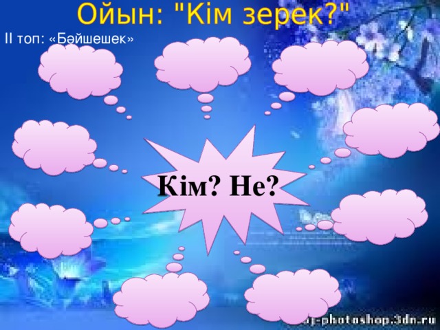 ІІ топ: «Бәйшешек» Кім? Не?