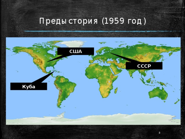 Предыстория (1959 год) США СССР Куба