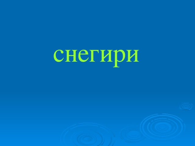 снегири