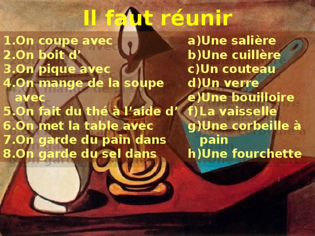 Il faut réunir