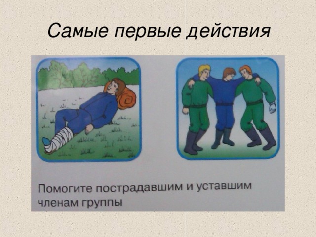 Самые первые действия