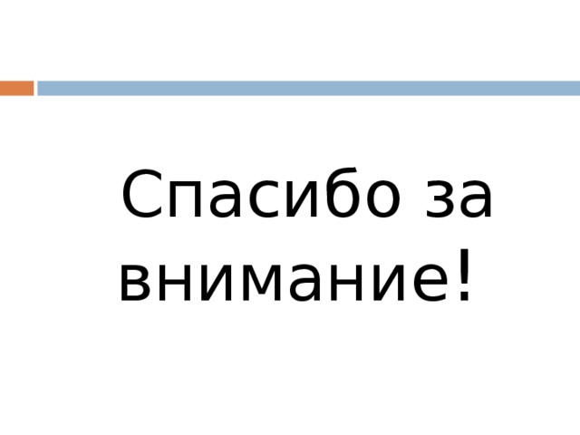 Спасибо за внимание !