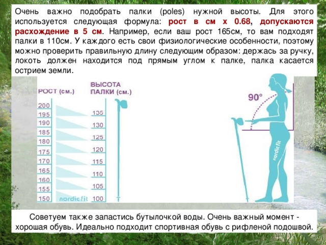 Как подобрать палки. Таблица высоты палок для скандинавской ходьбы. Таблица для выбора палок для скандинавской ходьбы. Таблица подбора длины палки скандинавской. Палки для скандинавской ходьбы при росте 165 см.