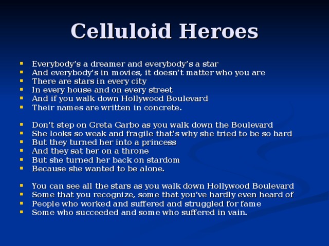 Celluloid Heroes