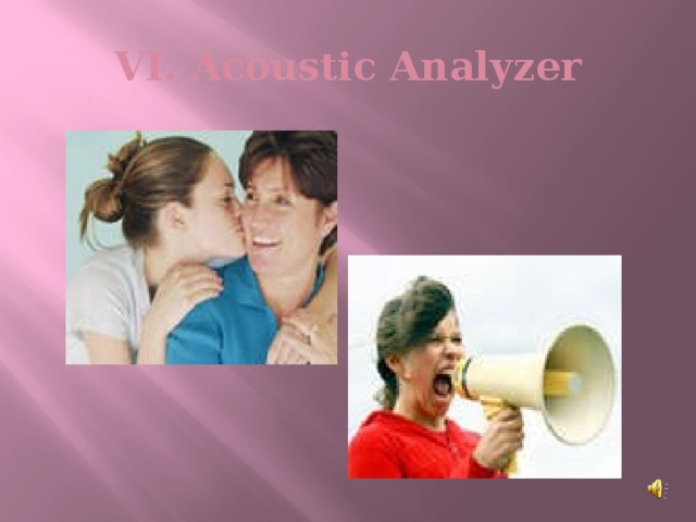 VI. Acoustic Analyzer