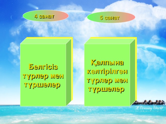 4 санат  5 санат  Белгісіз түрлер мен түршелер Қалпына келтірілген түрлер мен түршелер