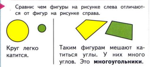 Рассмотри фигуры на каждом рисунке объясни чем они похожи и чем различаются