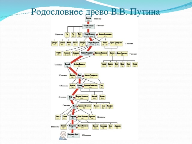 Построить родословное дерево потомков владимира мономаха информатика word