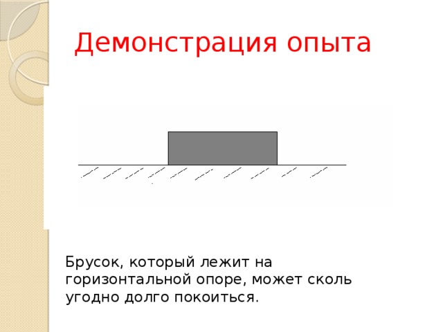 На столе лежит брусок какие. Демонстрация опыта. Брусок, лежащий на опоре,. Эксперимент с брусками. Брусок на столе инерция.