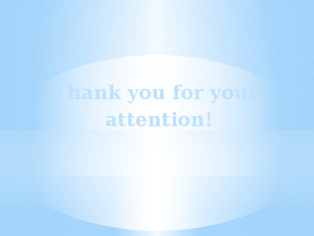 Thank you for your attention!