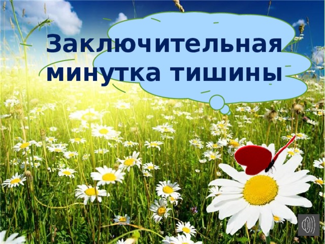 Заключительная минутка тишины