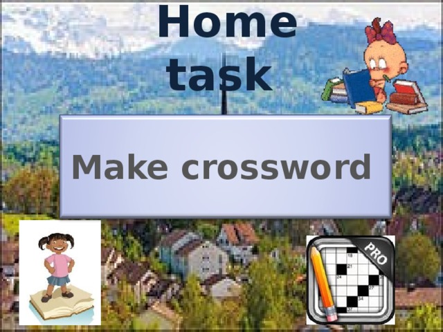 Home task Make crossword