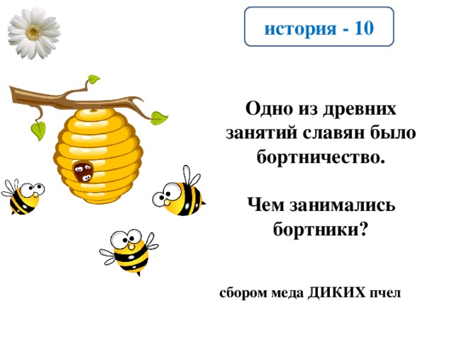 история - 10 Одно из древних занятий славян было бортничество.  Чем занимались бортники? сбором меда ДИКИХ пчел