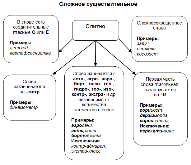 Правописание сложных слов презентация