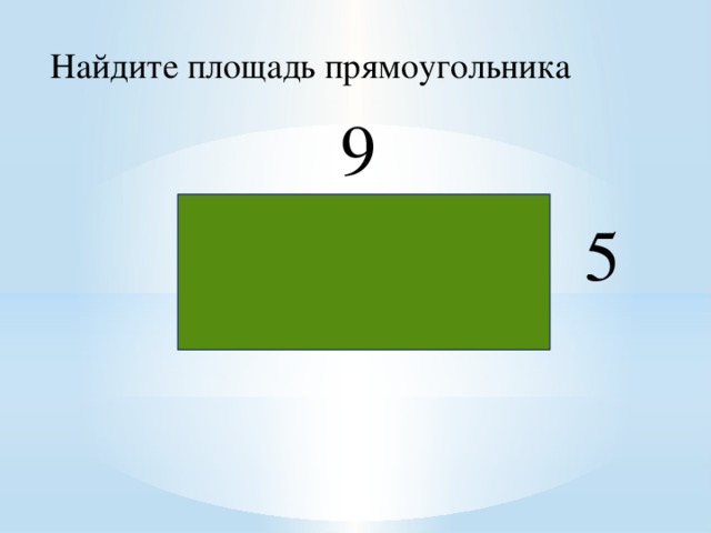 Площадь прямоугольника 13