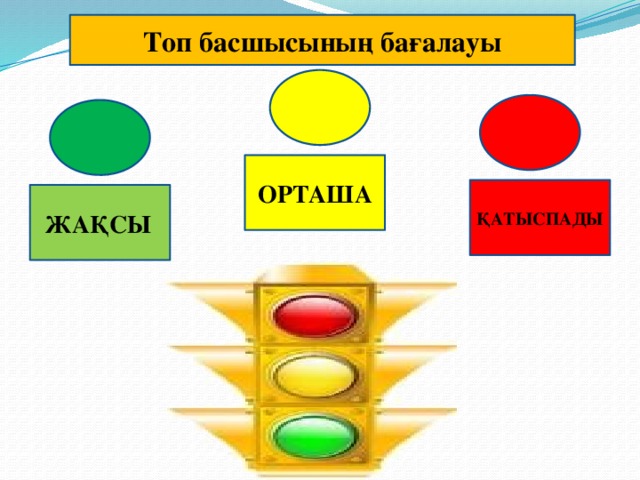 Топ басшысының бағалауы ОРТАША ҚАТЫСПАДЫ ЖАҚСЫ