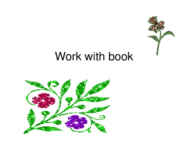 Work with book