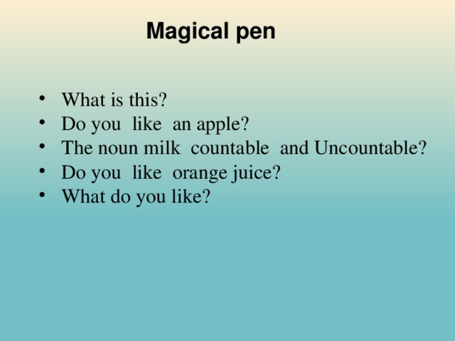 Magical pen