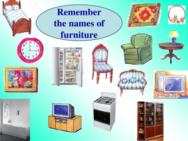 Remember the names of furniture