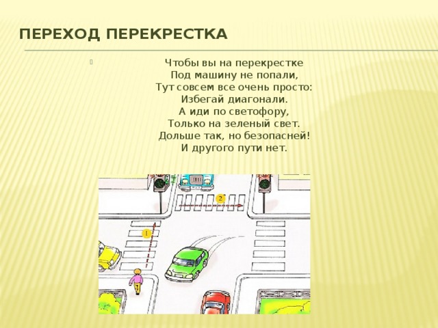 Что означает регулируемый перекресток. Переход на перекрестке. Регулируемый перекрёсток для детей. Правила перехода перекрестка. Нерегулируемый перекресток для детей.