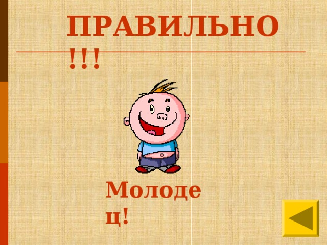 ПРАВИЛЬНО!!! Молодец!