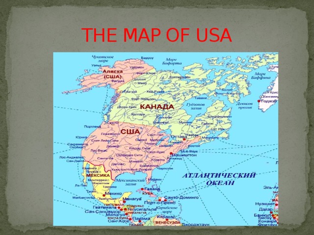 THE MAP OF USA