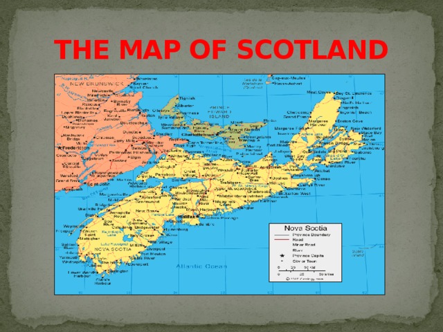 THE MAP OF SCOTLAND