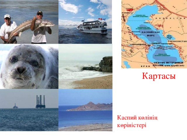 Картасы Каспий көлінің көріністері