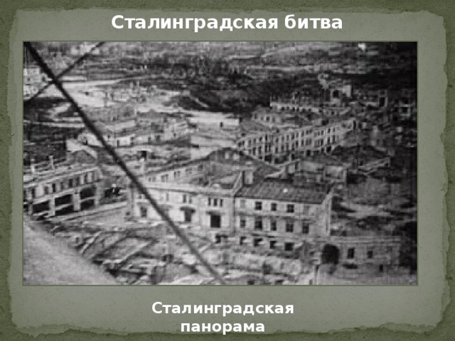 Сталинградская битва Сталинградская  панорама