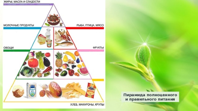 Пирамида полноценного и правильного питания