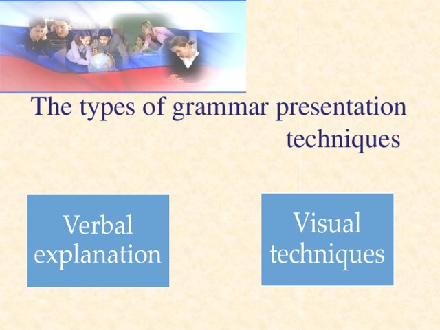 The types of grammar presentation techniques