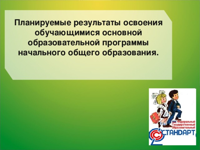 Планируемые результаты освоения обучающимися основной образовательной программы начального общего образования.