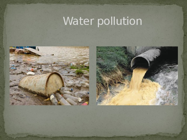 Water pollution