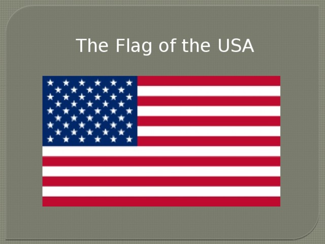 The Flag of the USA