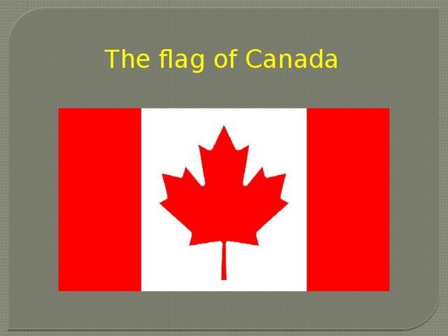 The flag of Canada