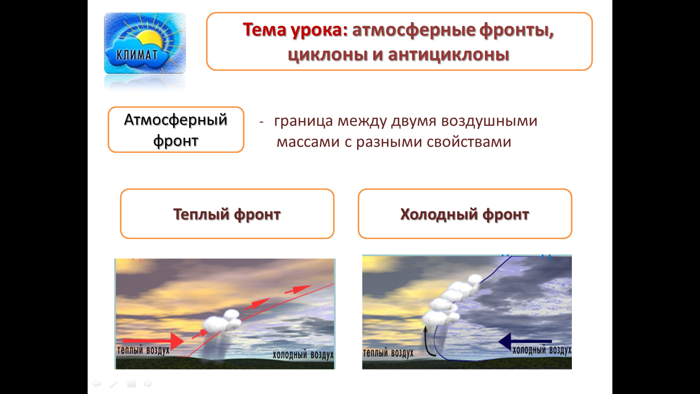 Теплый фронт циклона. Атмосферные фронты циклоны. Воздушные массы и атмосферные фронты. Атмосферные фронты циклоны и антициклоны. Теплый и холодный фронт циклона.