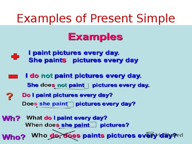 Examples of Present Simple